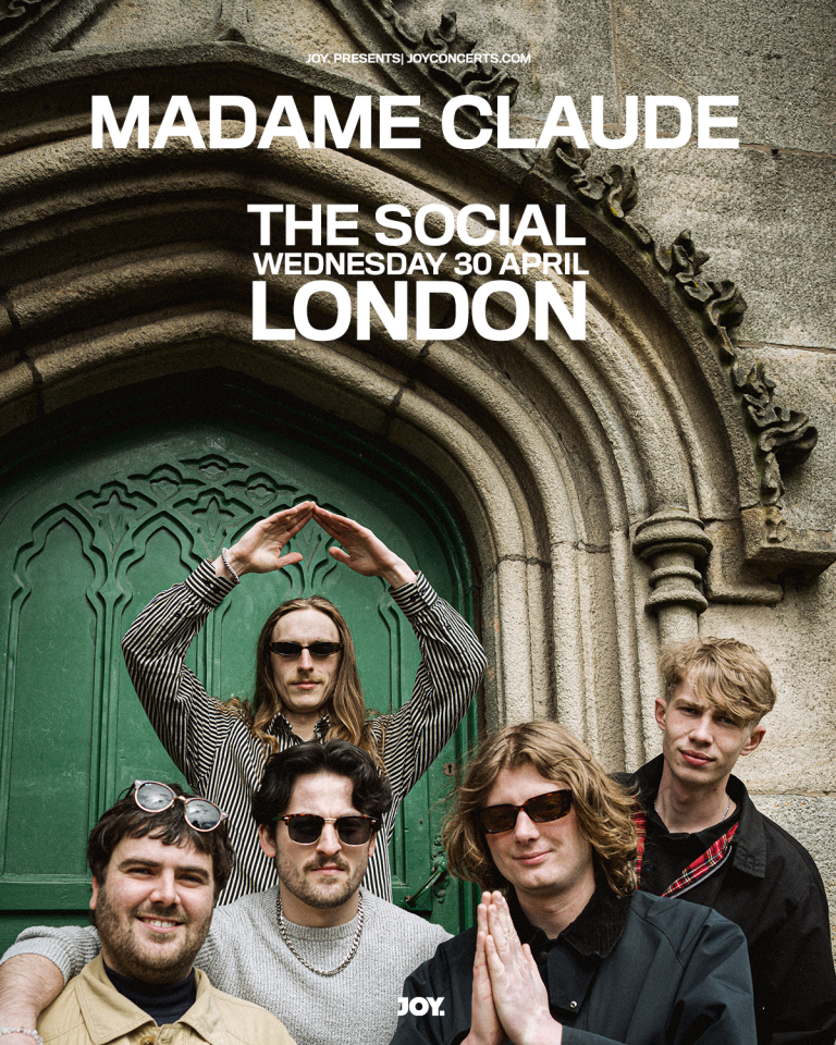 photograph of Madame Claude outside a church in Oldham
