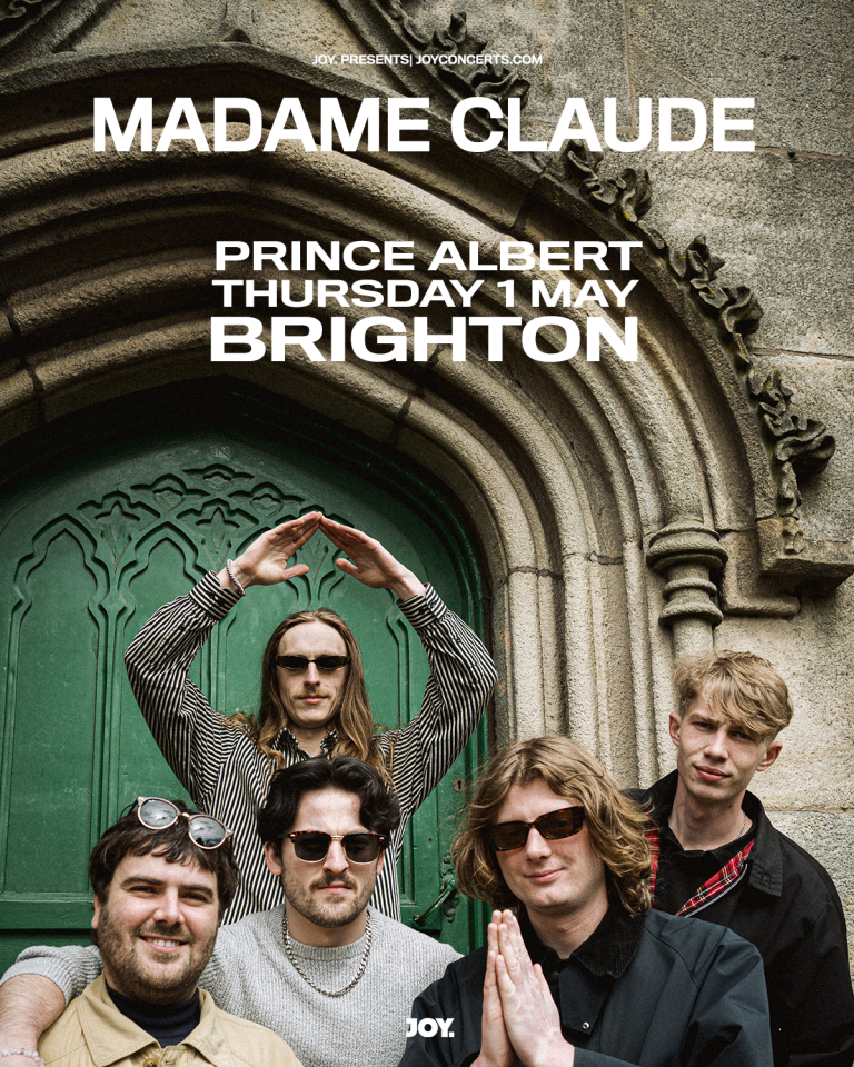 photograph of Madame Claude outside a church in Oldham